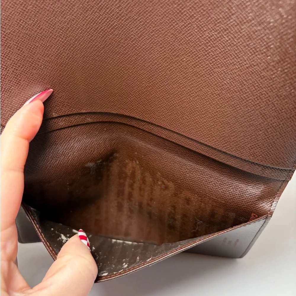 Louis Vuitton Damier Ebene Slim Wallet / Passport Holder